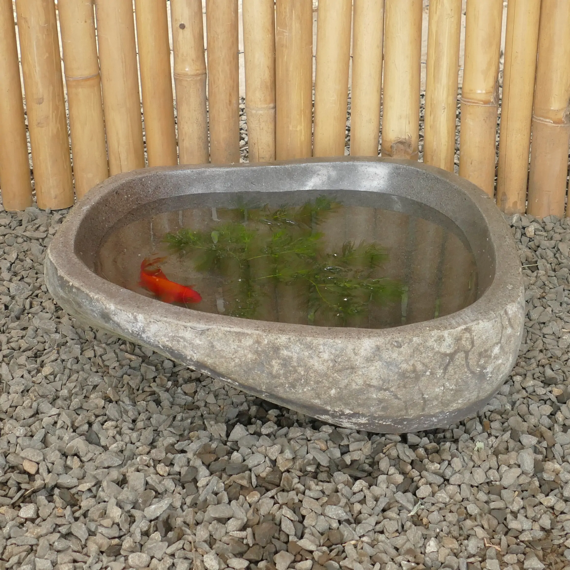  Product image 1 of the product “Water basin made of river stone. Model 5, approx. 39 x 43 x 15cm height. ”